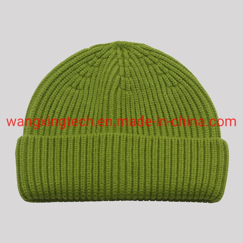 Wholesale/Supplier Knitted Hat Women's Avocado-Colored Melon Skin Hat Winter Thickened Solid Color Wool Hat Men's Beanie Hat