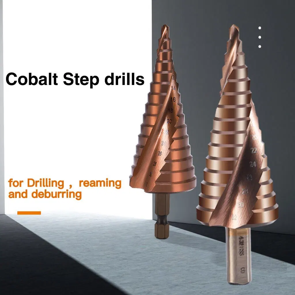 M35 Cobalt Spiral Fluted Step Drill Bit