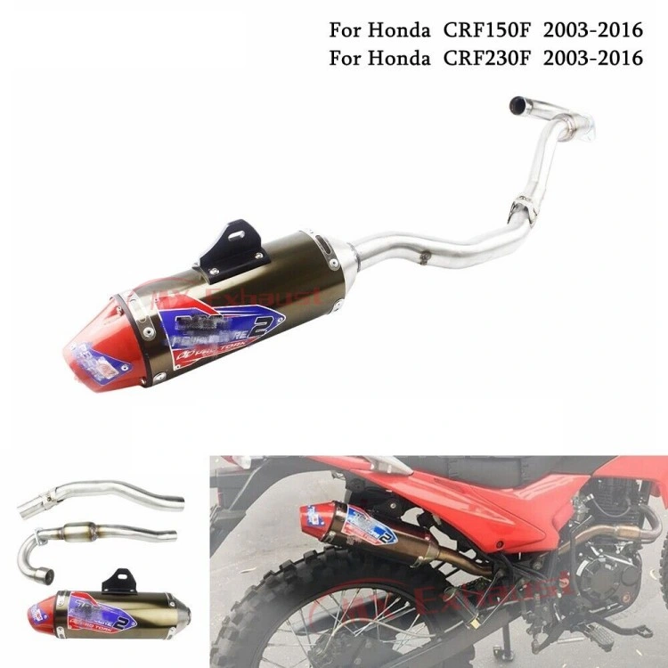 Motorcycle Exhaust Muffler + Front Link Pipe Tubo Escape Moto System for Honda Crf150 Crf230 Crf250 Crf150f Crf230f 2003 - 2016