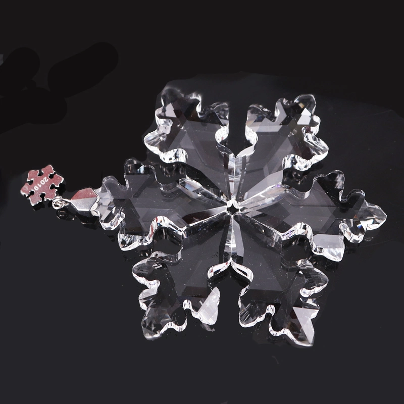 K9 Crystal Snowflake Pendant for Souvenir Gifts