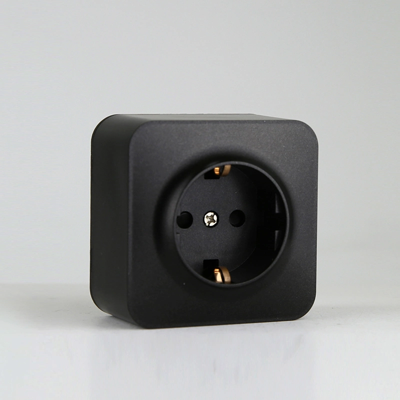 European Style Surface Mounted Wall Power Schuko 2P+E Socket