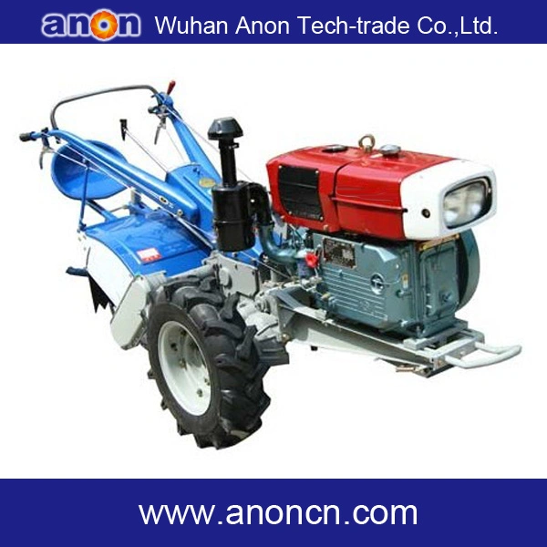 Anon Hot Selling 15HP 18HP 20HP Two Wheel Tractor Agricultural Tractor Mini Tractor Hand Walking Tractor