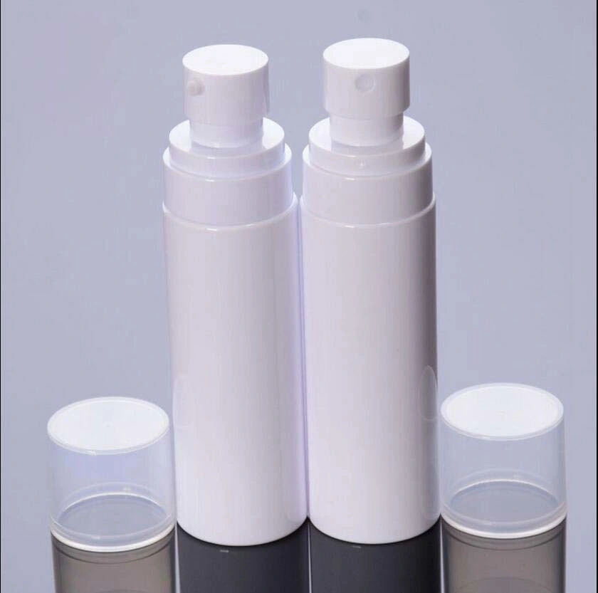 Loción y spray de plástico blanco Bottlefor Paquete cosméticos