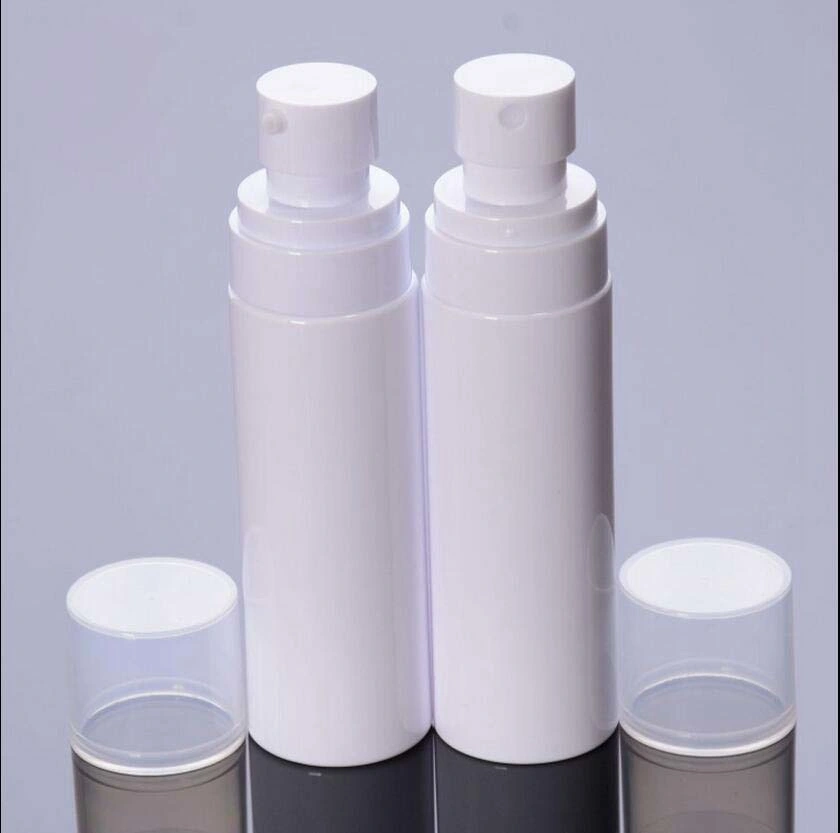 White Plastic Lotion and Spray Bottlefor Cosmetics Package