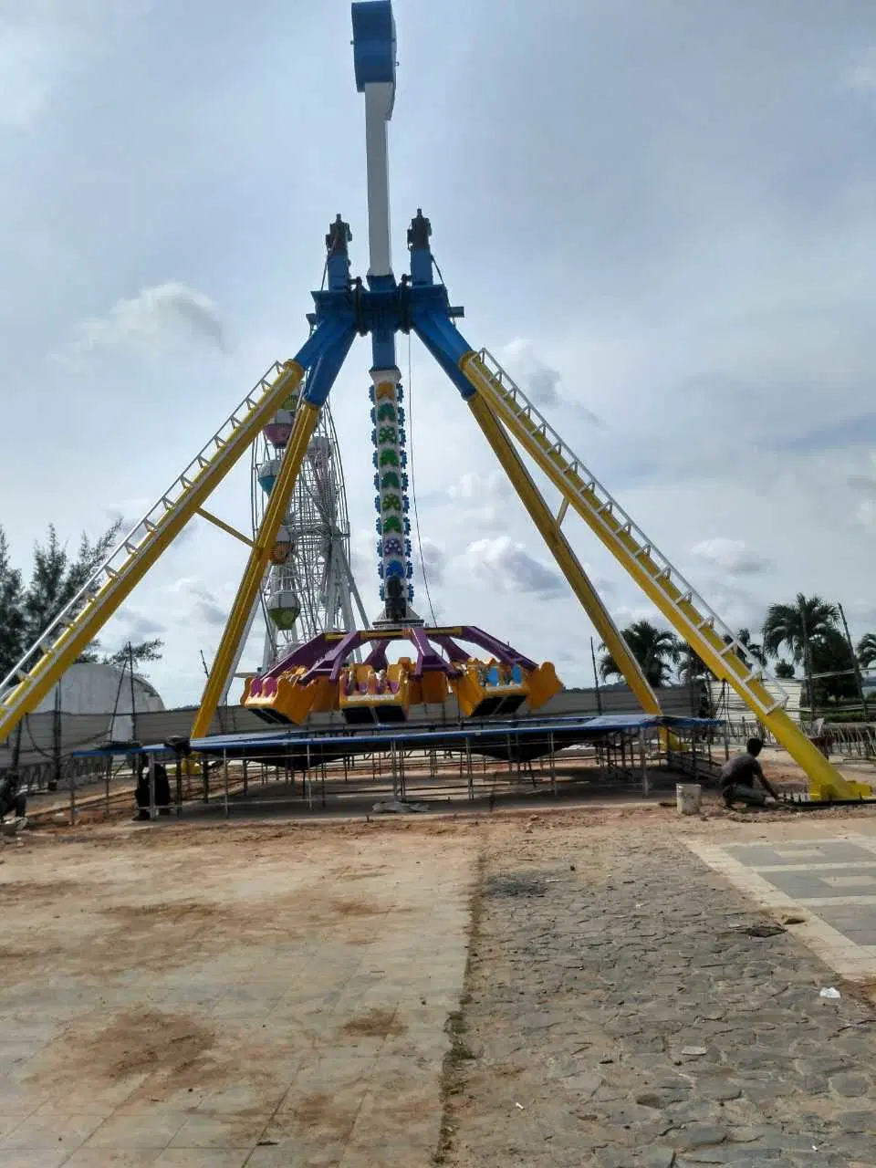 Parque infantil al aire libre 24 personas Flying Turtle Amusement Equipment