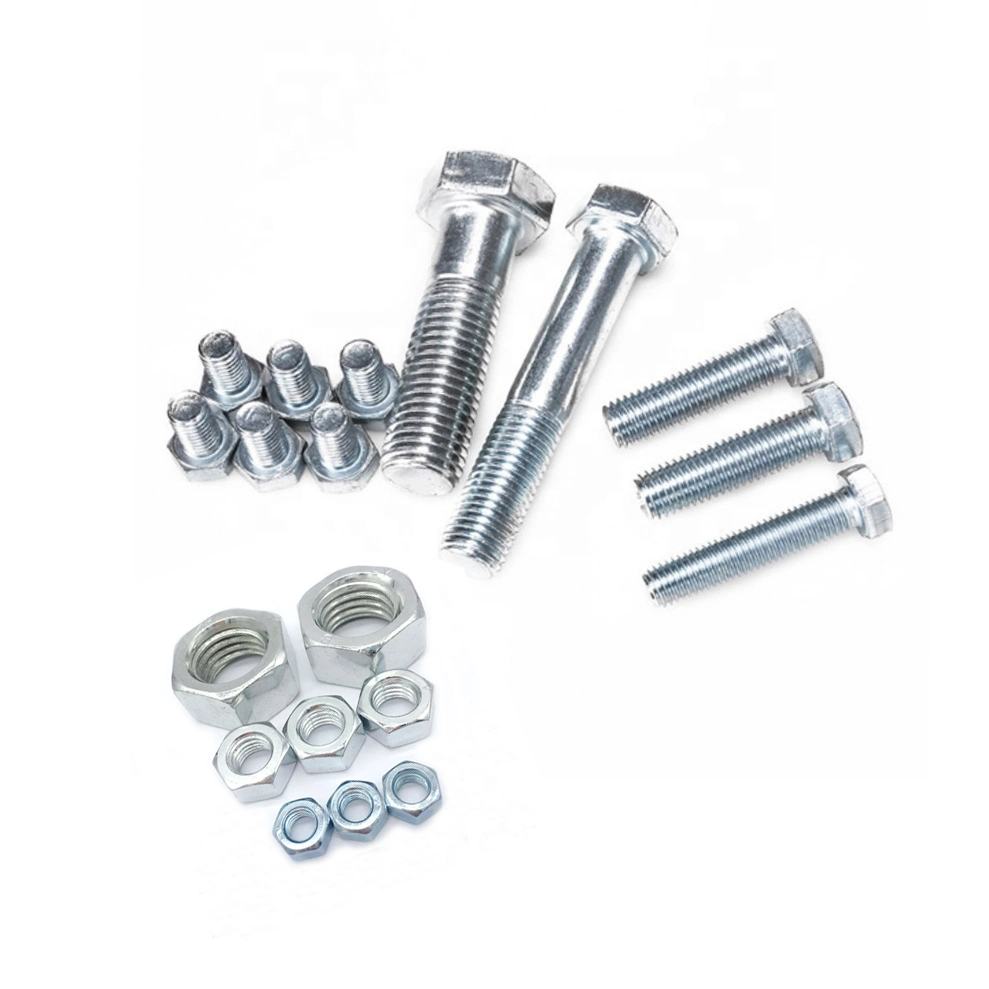 China Manufacturing Wholesale/Supplier Cheap Price Grade 8.8 Bolt and Nut DIN931 DIN933 Metric Stainless Steel Carbon Steel Zin Plated Galvanized Hexagon Hex Head Bolt