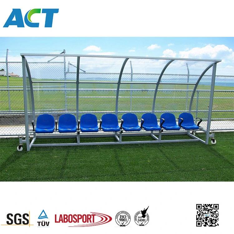 High Grade Steel Soccer Coach Bench Equipment Football Team Shelter