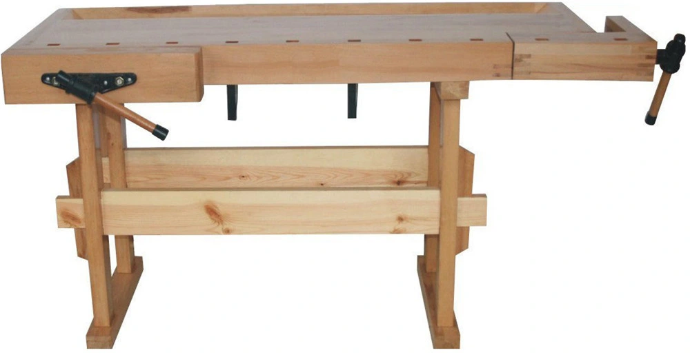 163X163X81.5cm Heavy Duty School Beech Wood Workbenches Workshop Work Bench Wooden Workbench Table Benches Vise Tool