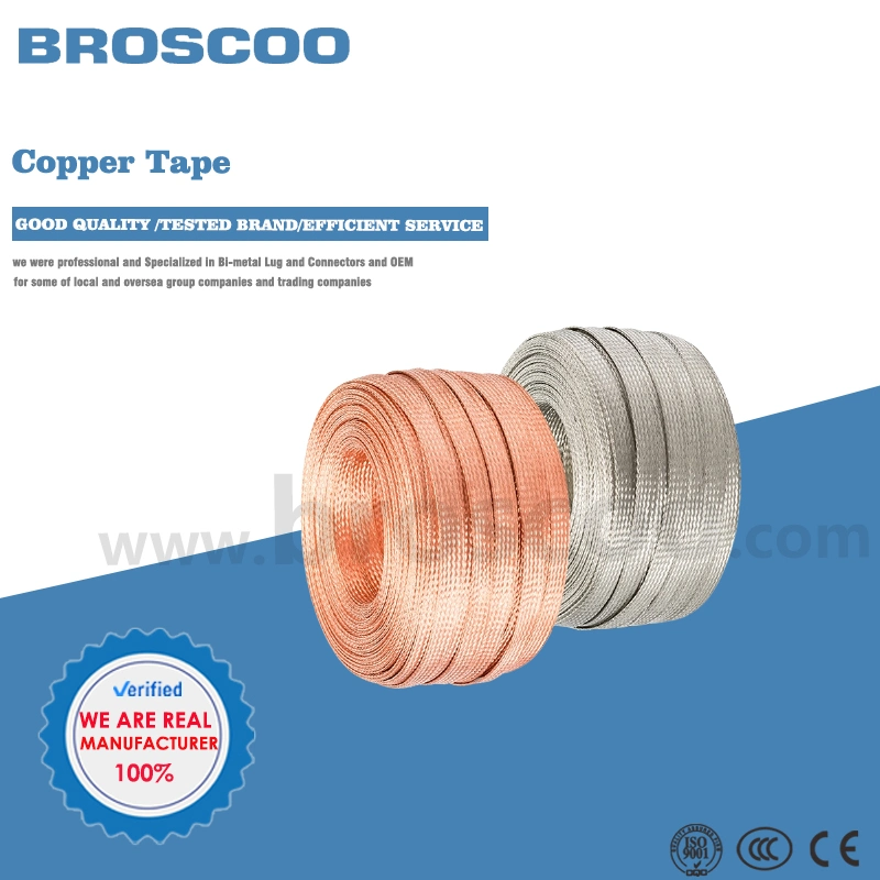 High Voltage PVC Coated Electrical Single Wire Terminal Copper Earthing Strip