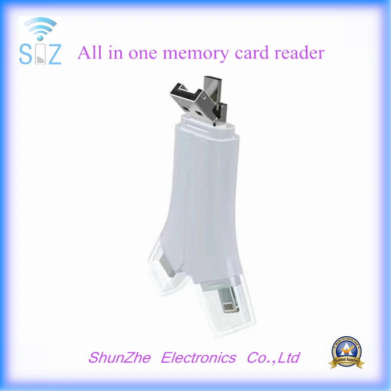 All in One Interface TF Memory Card Reader for iPhone Samsung Androids