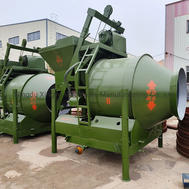 Jzm350 Electrical Drum Concrete Batching Machine Small Home Use Cement Mixer with Lift