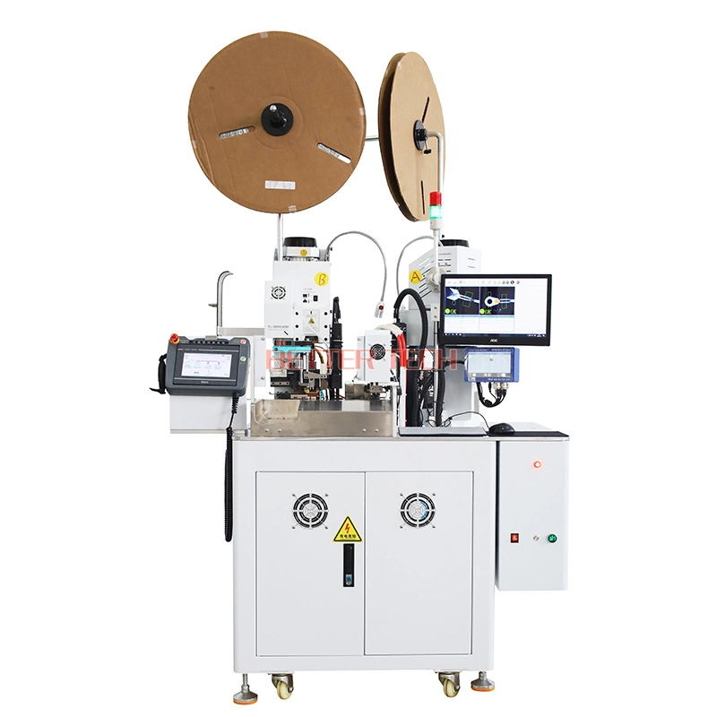 Automatische Draht schneiden und Abisolieren Maschine Doppelkopf-Klemme Crimpen Maschine