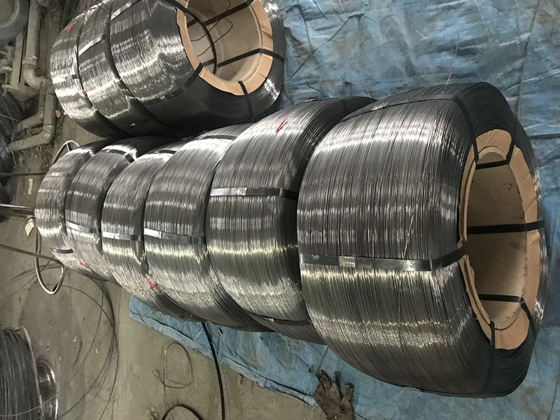 Phosphate Steel Wire 1.0 mm Thickness Uncoated Wire Rod 50.4 Km/Reel for Fiber Drop Cable