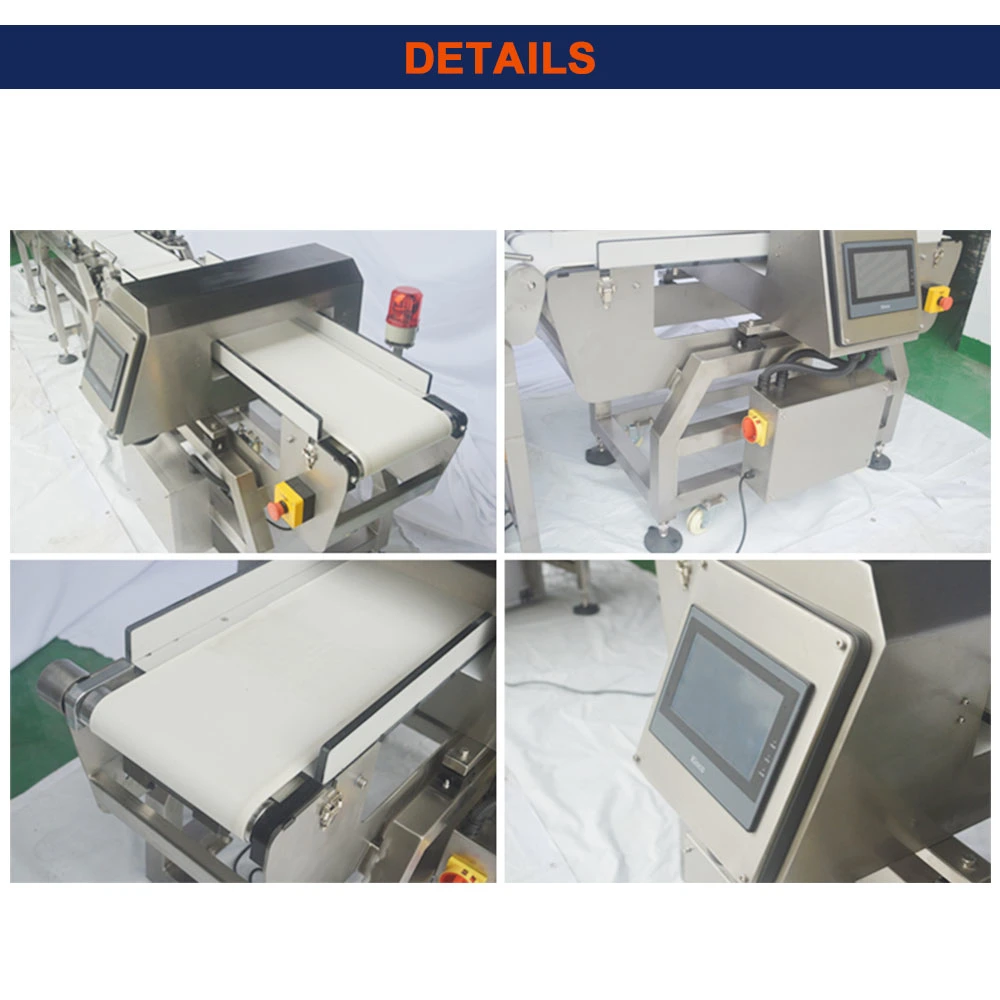 High Sensitivity Food Industrial Metal Detector for Aluminum Foil Bag Pouch Bottle Pack Line