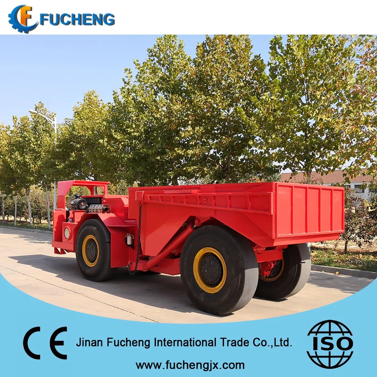 Diesel underground mining dumper/ dump truck with comfortable ergonomics compartment