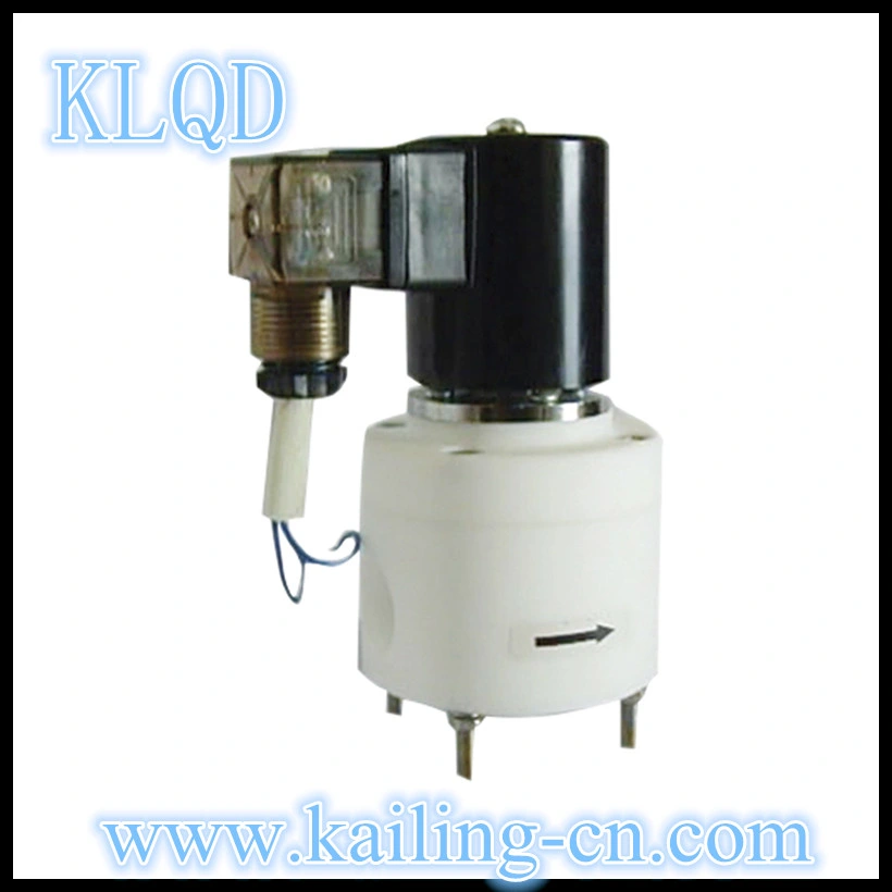 Zcf Series Dn15~50 PTFE Material Thread Connection Aggressive Fluid Nitrogen Solenoid Valve