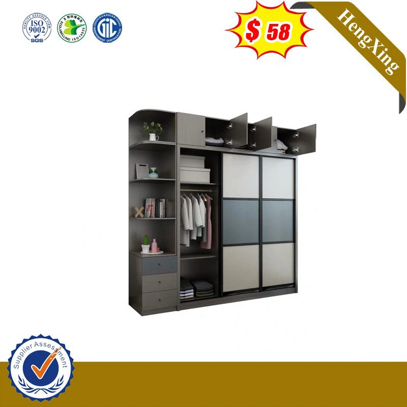 Manufactures Melamine Hotel Bedroom Furniture MDF Wardrobe with Drawers