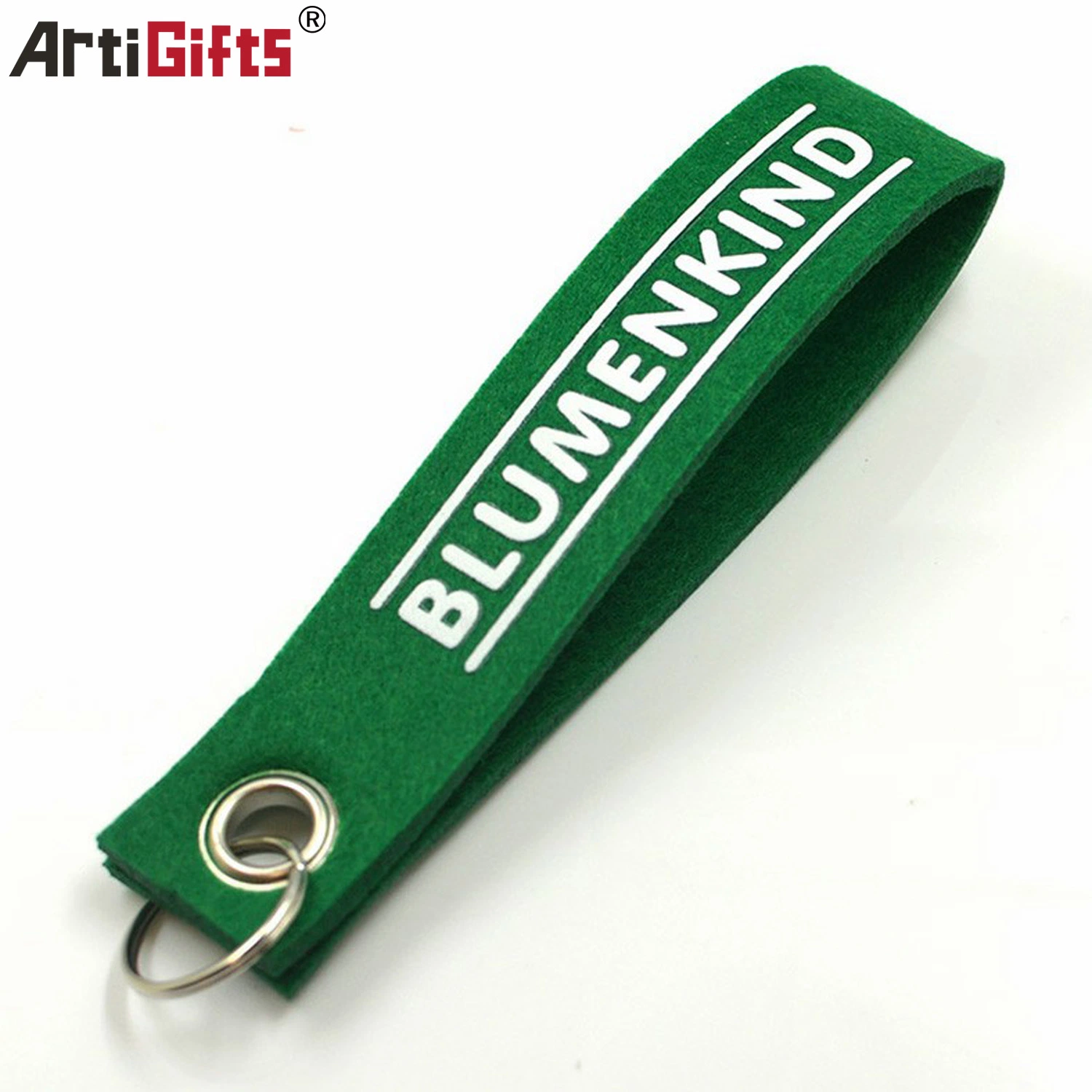 Promotion Color Felt Metal Keychain