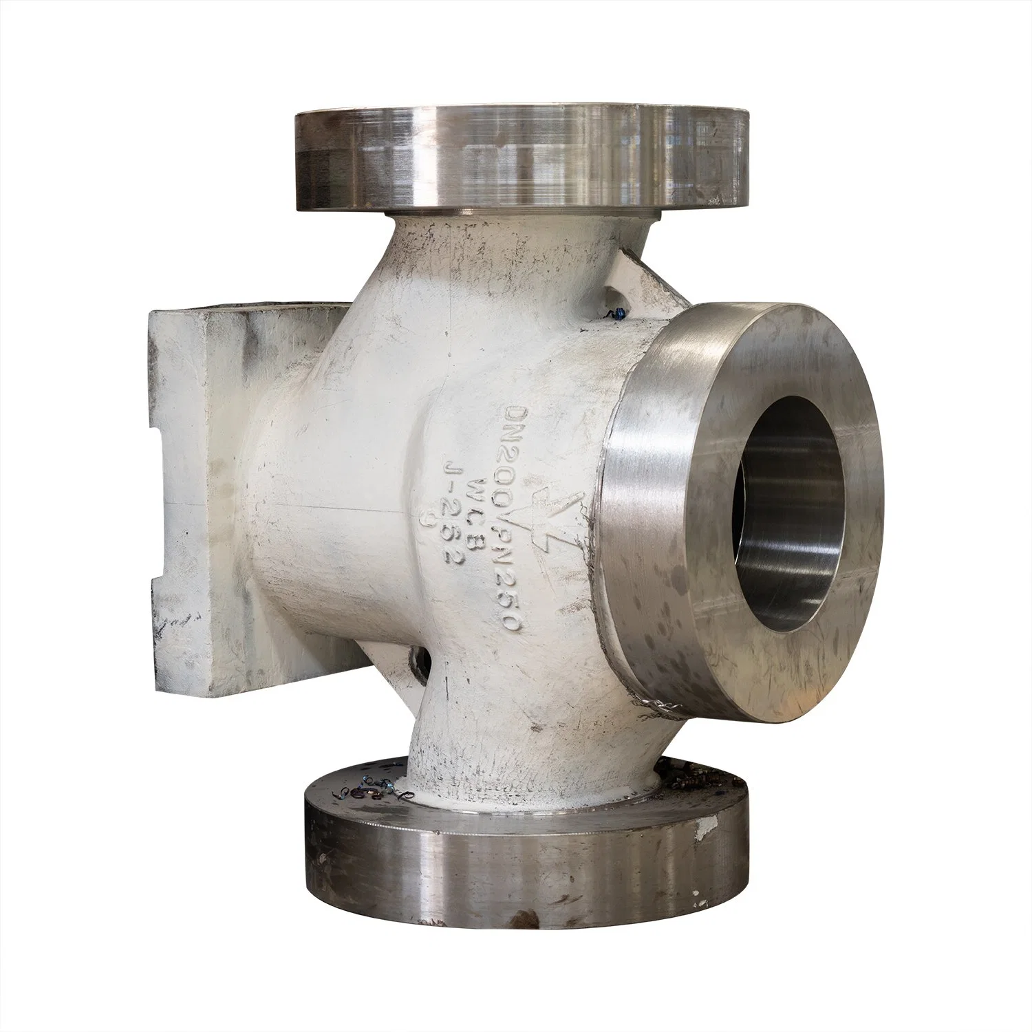 Cast Steel Large Ball Valve Body Casting with Machining