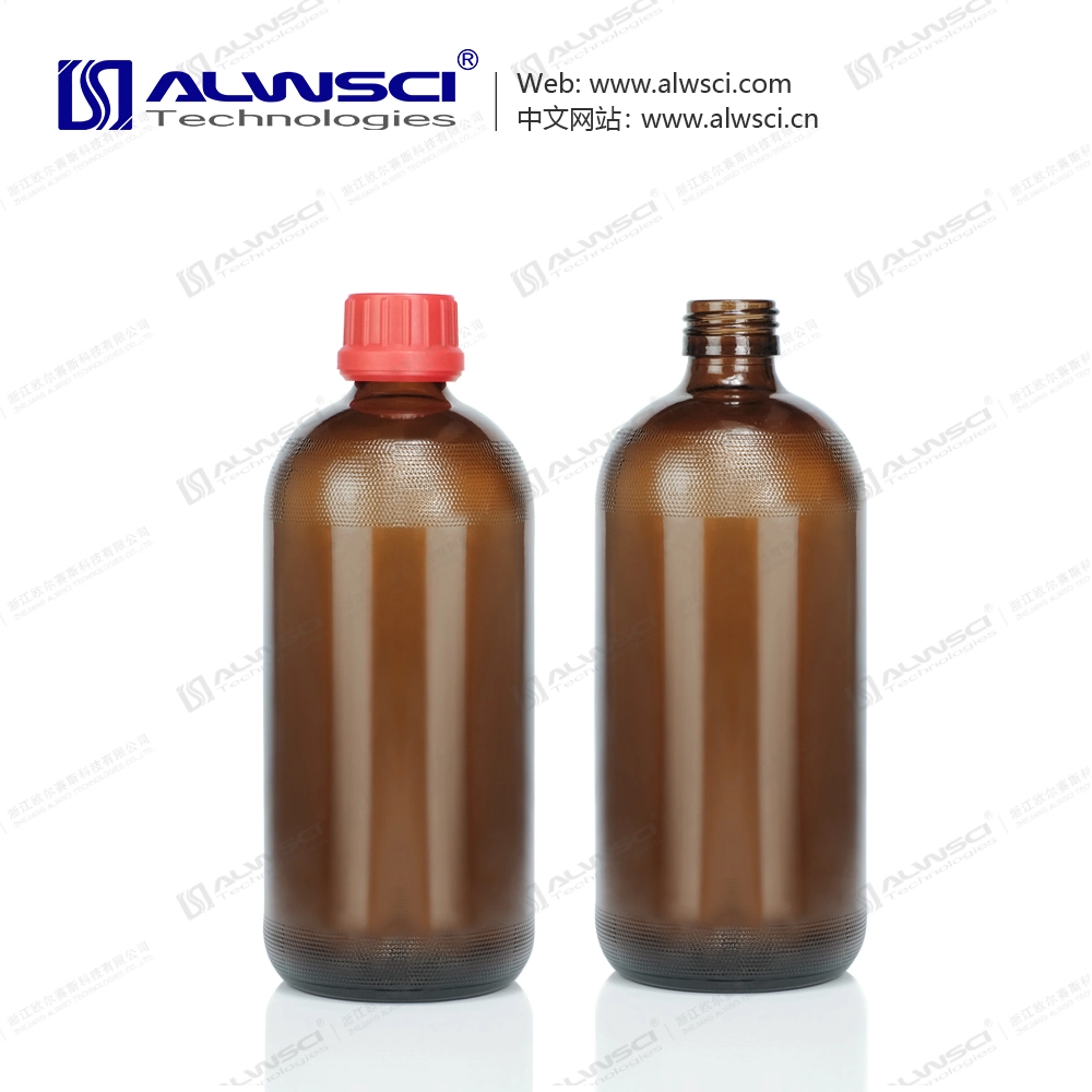 Almacenamiento Nueva Alwsci Frasco de vidrio ámbar de 500ml con tapón de rosca Tamper-Evident