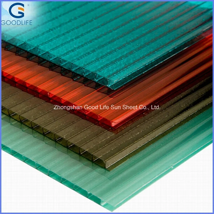 4mm/6mm Translucent Double Skin Polycarbonate Hollow Sheet