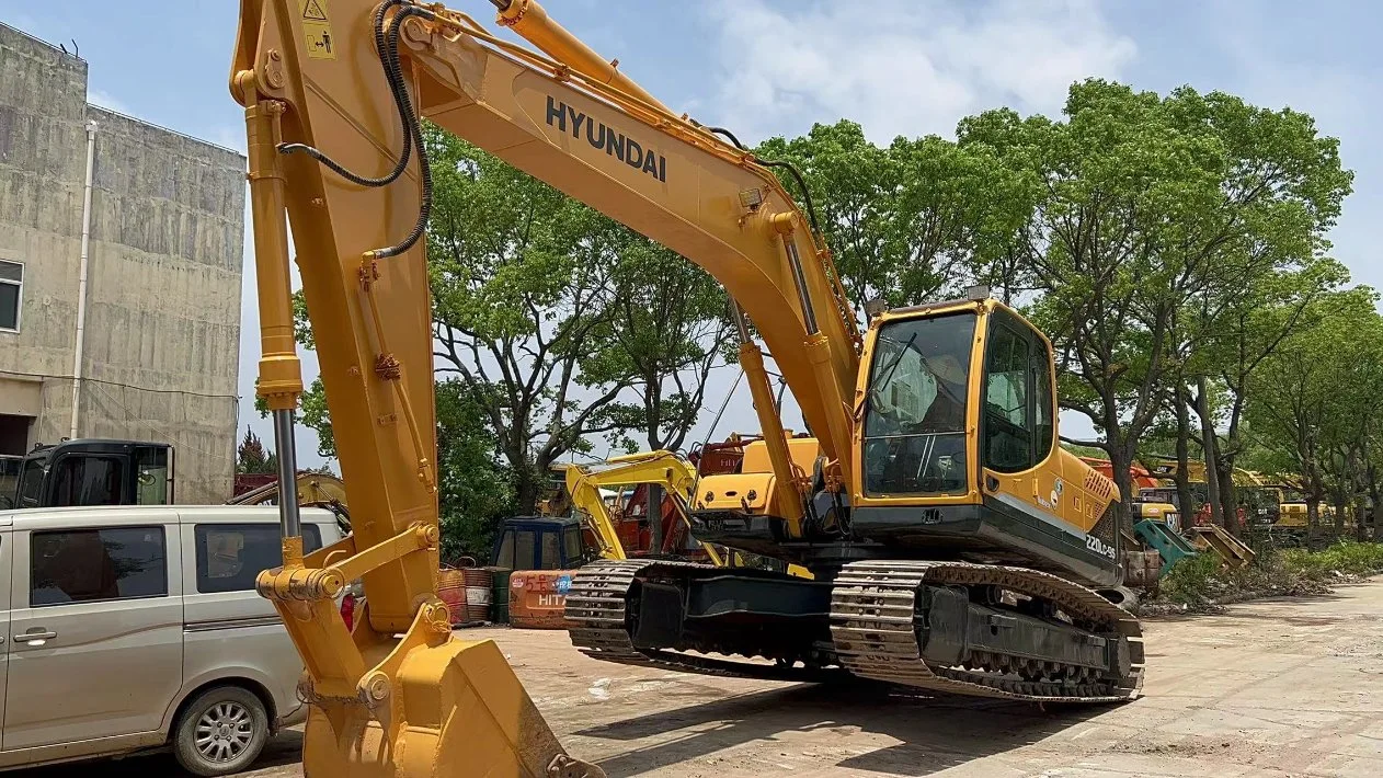 Hyundai de segunda mano de la excavadora 220LC-9s con el Real buenas condiciones de venta