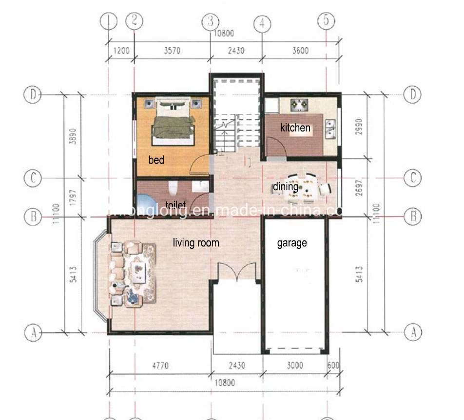 Light Steel Structure House Light Steel Villa 3-5