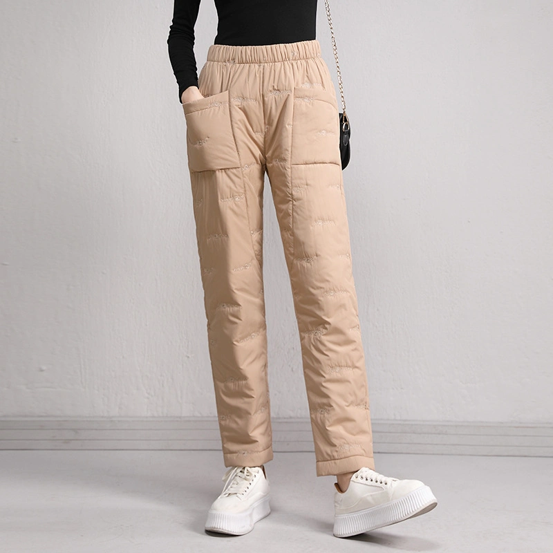 Fashion Winter Thickened Warm Down Cotton Pants