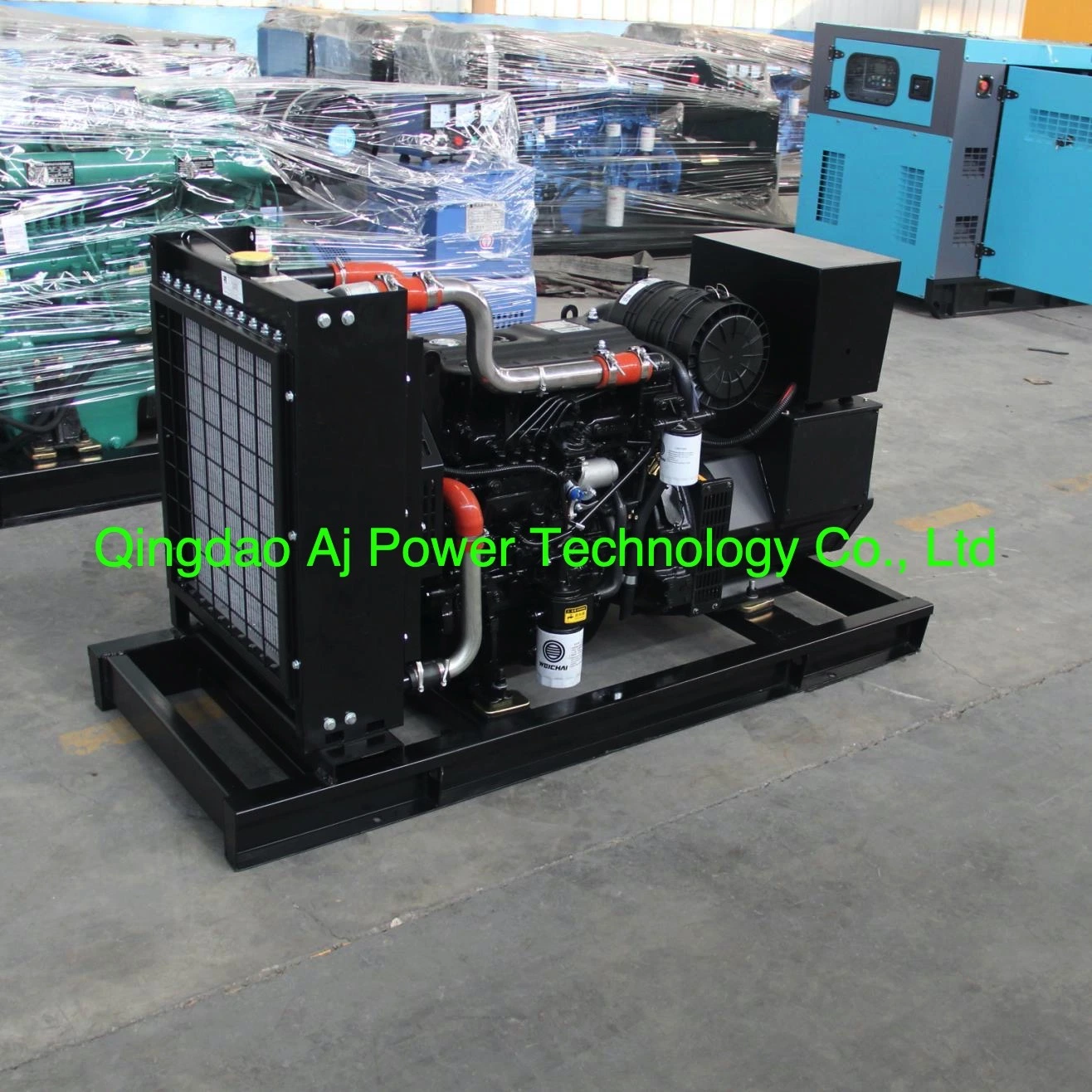 Low Price 30kw Silent Diesel Generator Set Aj Power Soundproof Genset