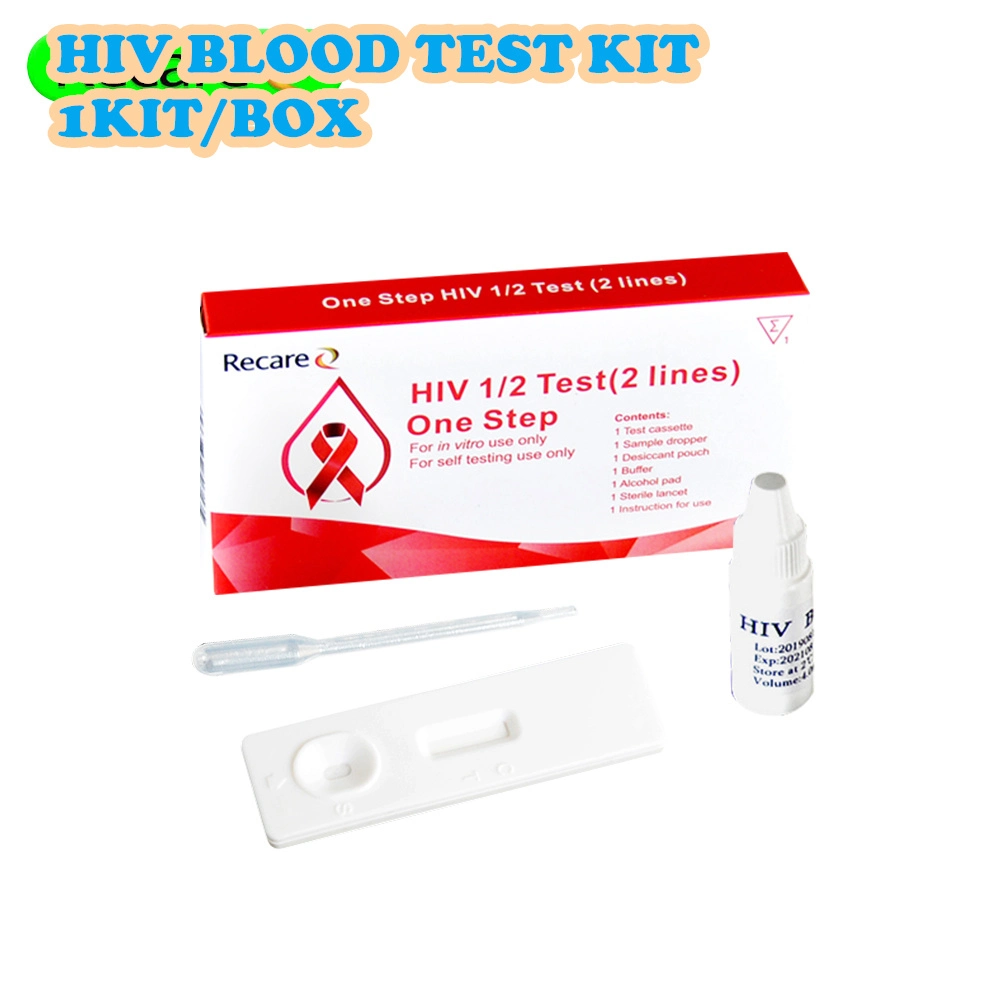 Kit de teste para HIV preço por grosso Kit de teste rápido para HIV Teste rápido de um passo de alta sensibilidade para o VIH