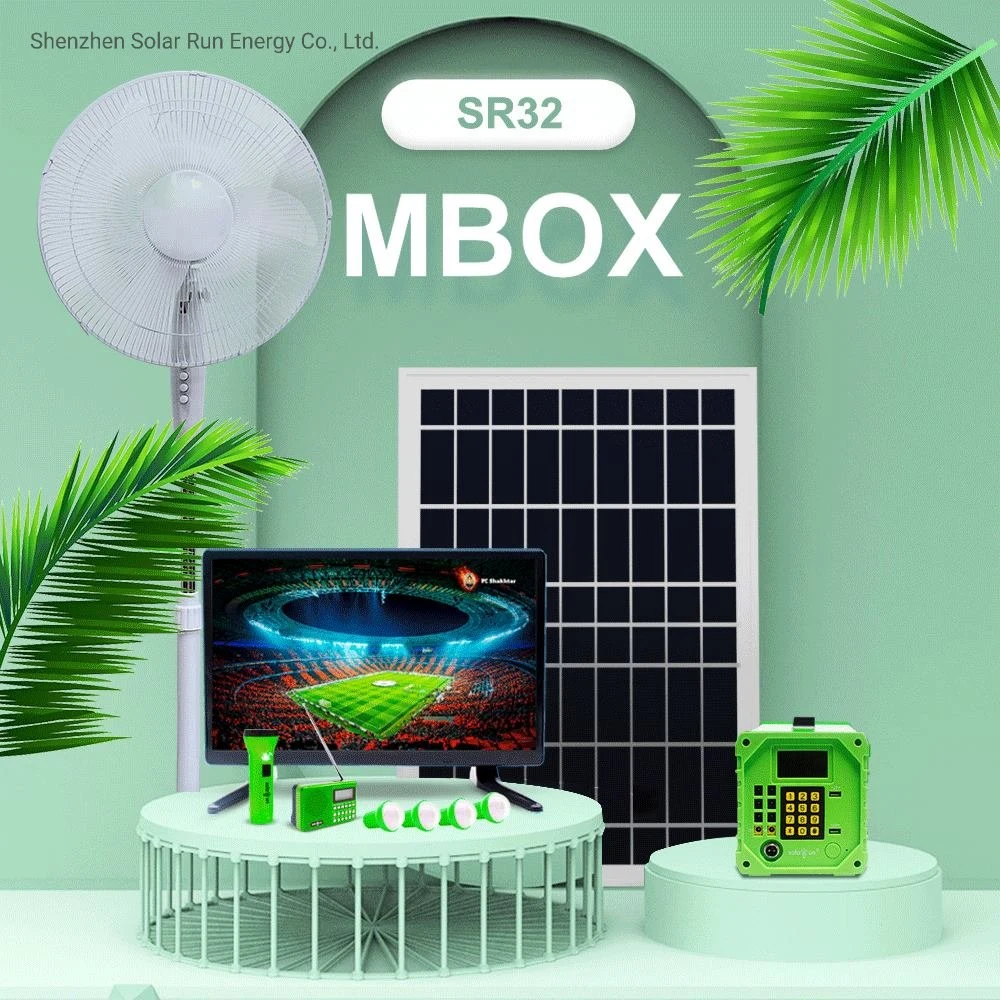 Solar Home Power Energy Light Kit Plus TV System & Lighting & Fan & Computer & Radio & Torch