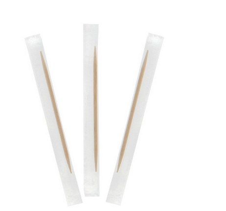 Bulk Cheap Professional Stick Disposable Tooth Pick Bamboo Wooden Toothpicks with Wrapped OPP