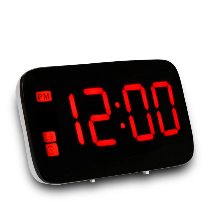 Grand écran LED Mute Voice-Activated numérique d'interface USB Alarm clock Horloge de chevet