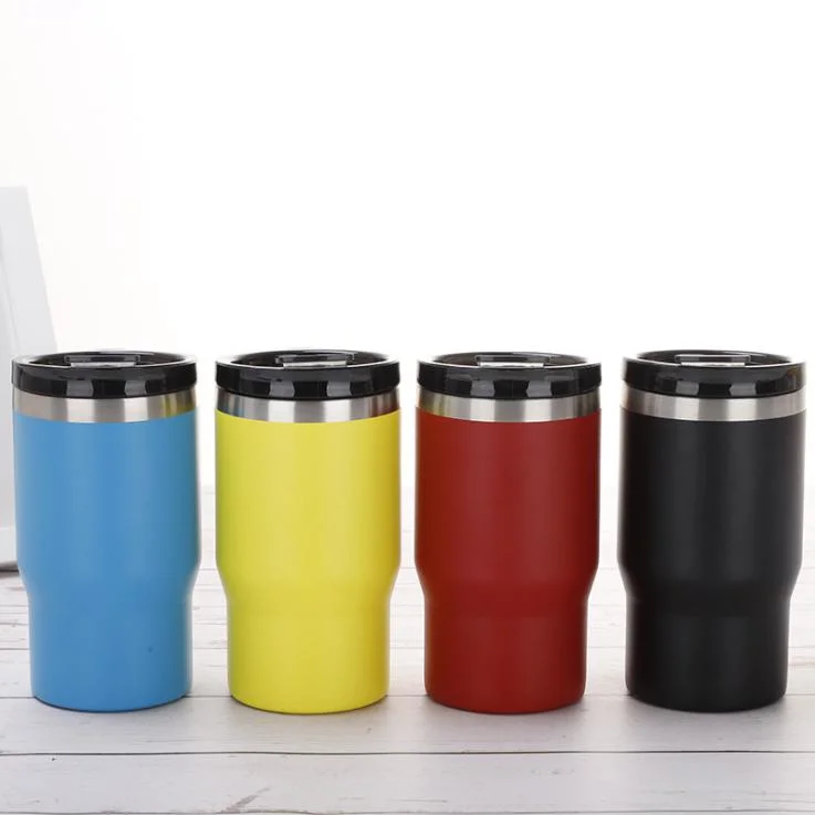 Hot Selling Powder Coat 14oz Multi 18/8 Stainless Steel Tumbler Custom Insulated 4 in 1 Can Coolers Fit 12oz Slim Cans