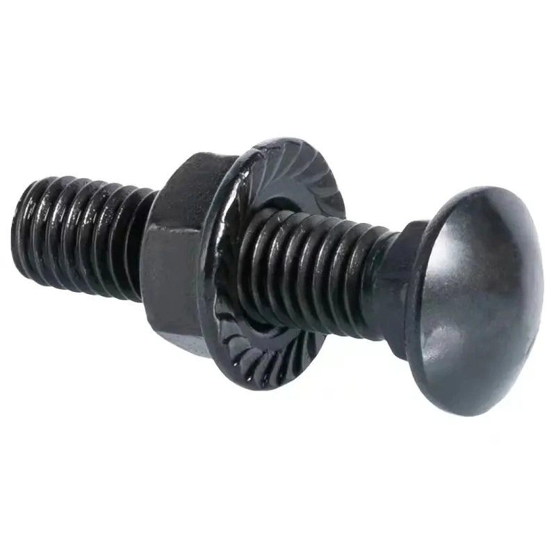 High-Strength Grade 5 8 DIN603 Black Stainless Steel M12 Round Head Square Neck Coach Carriage Bolts