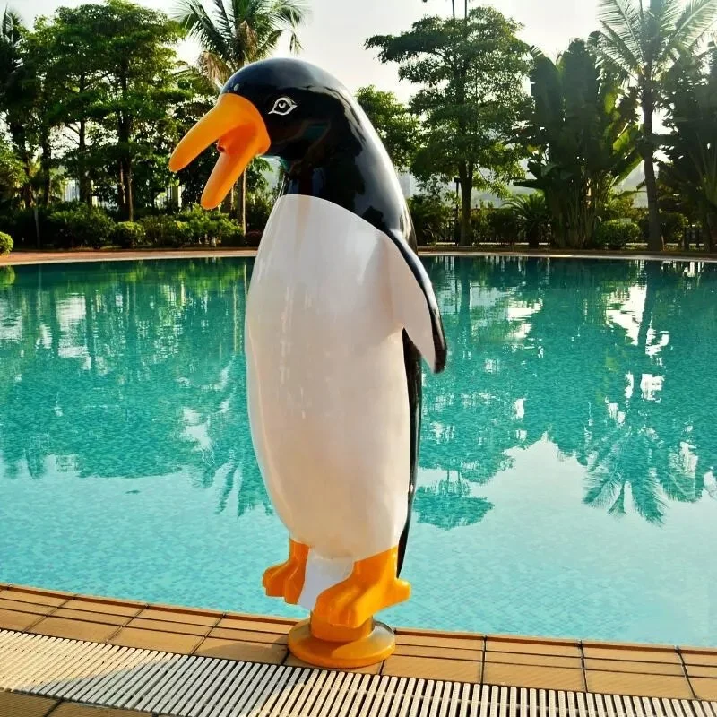 Forma de pingüinos de fibra de vidrio Piscinas ducha masaje spa Jet de impacto