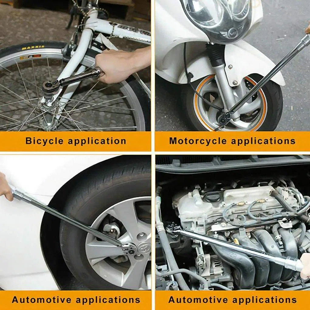 42-210Nm 1/2" de la herramienta de reparación de automóviles, bicicletas Carraca mano&amp; el mantenimiento de bicicletas, el Cuadrado de llave de carraca precisa de dos vías llave dinamométrica (48160058)