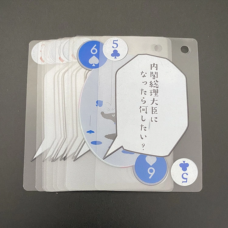 Casino Spielkarten Customized Printing PVC Poker Karten Kartenspiel Decks Promotion Geschenk Spielkarten Anpassen