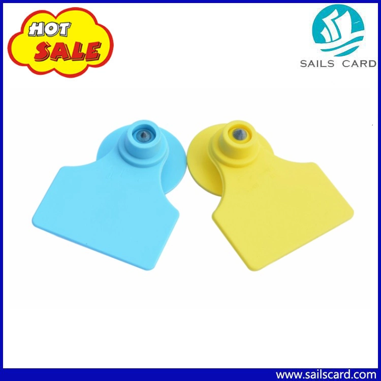 Different Color/Size Ear Tag with Barcode/Qr Code/Serial No. /Logo/Name Printing/RFID Chip