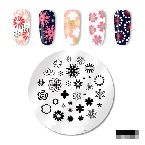 Custom Design Christmas Metal Stamp Nail Art Stamping Plates