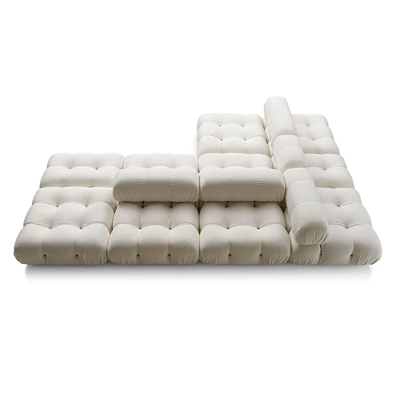 Modern Home Wohnzimmer Möbel L Form Samt Stoff Modular Sofa-Set Mit Sofa-Schnitt