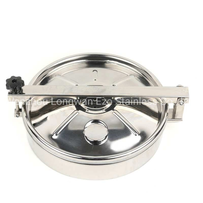 Stainless Steel Sanitary Inox Round Outward Tank Manhole Cover Frame with Non Pressure