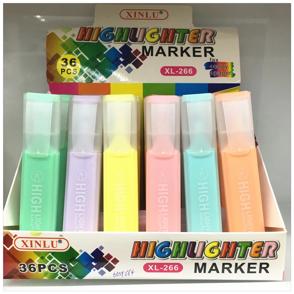 Candy Color Highlighter Pen for Office Supply Stationery