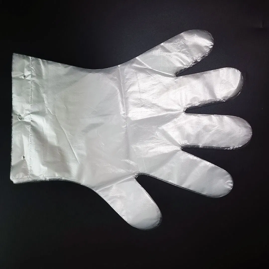 Disposable Transparent Customized Size Color HDPE Hand Gloves