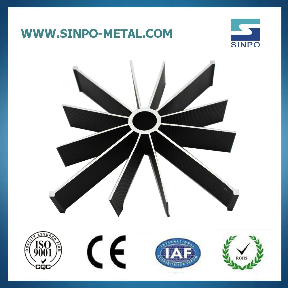 Factory Customized Solar Inverter Anodized Aluminum Heat Sink Construction Profile