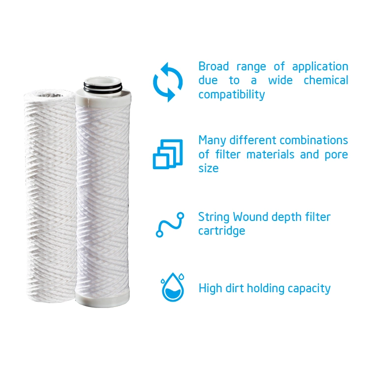 Darlly Swcotton Wound Filter Cartridge of 5 Micron for Water Treatment