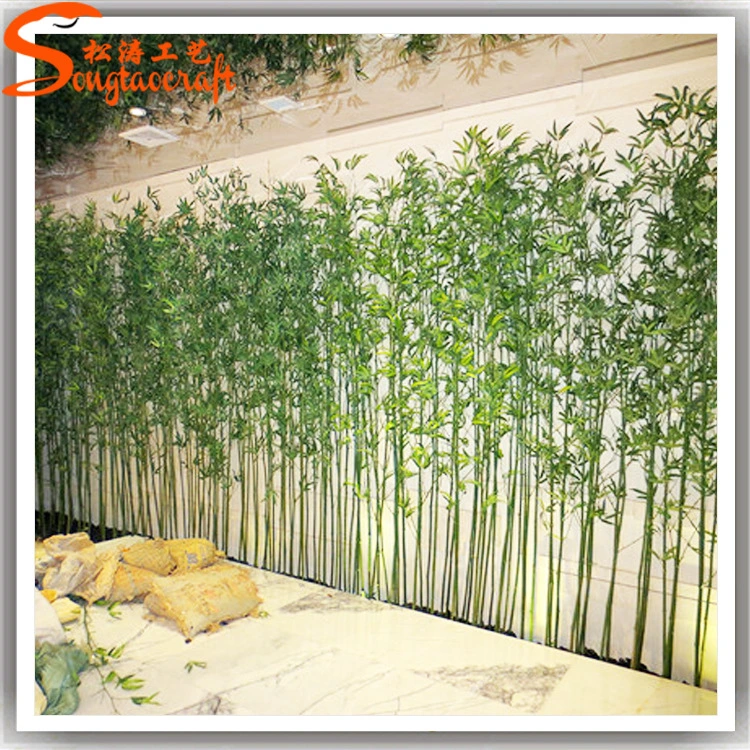 Faites de plastique ou naturel bambou artificiel de lignes réseau