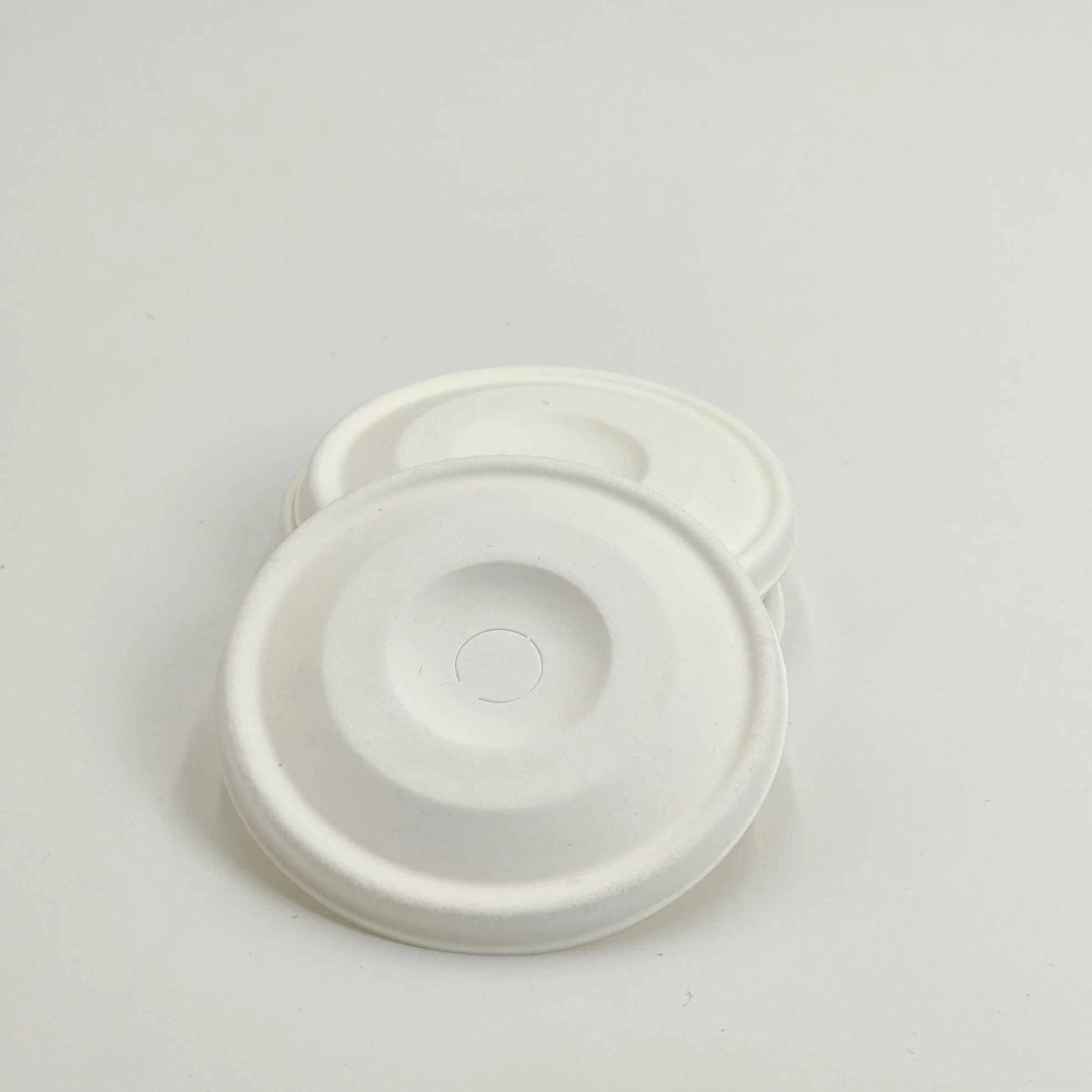 100% Biodegradable Sugarcane Pulp Bagasse Disposable Bagasse Pulp Compostable Coffee Cup Lid