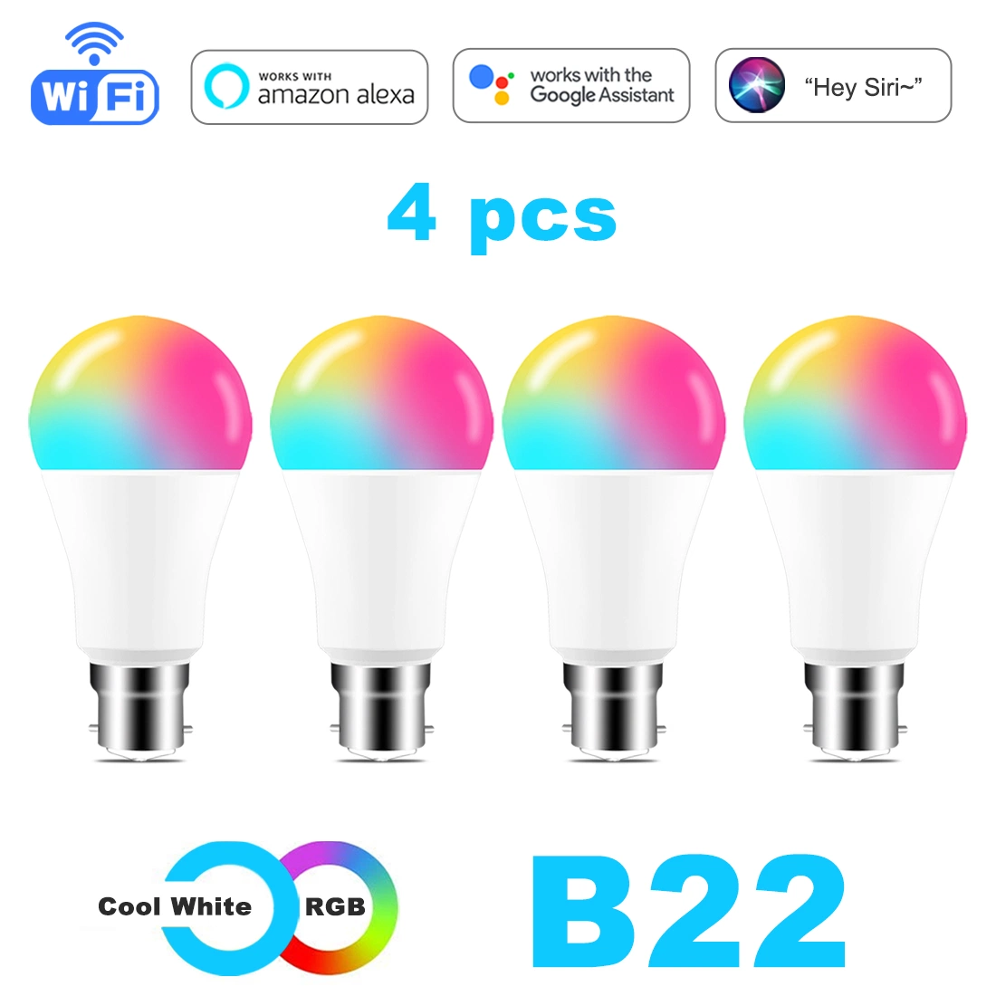 Lâmpada de Luz inteligente WiFi tuya RGB LED Zigbee E27 Casa Inteligente Lâmpada Lâmpada Zigbee Tuya 110V Alexa Lâmpada inteligente para o Google Home