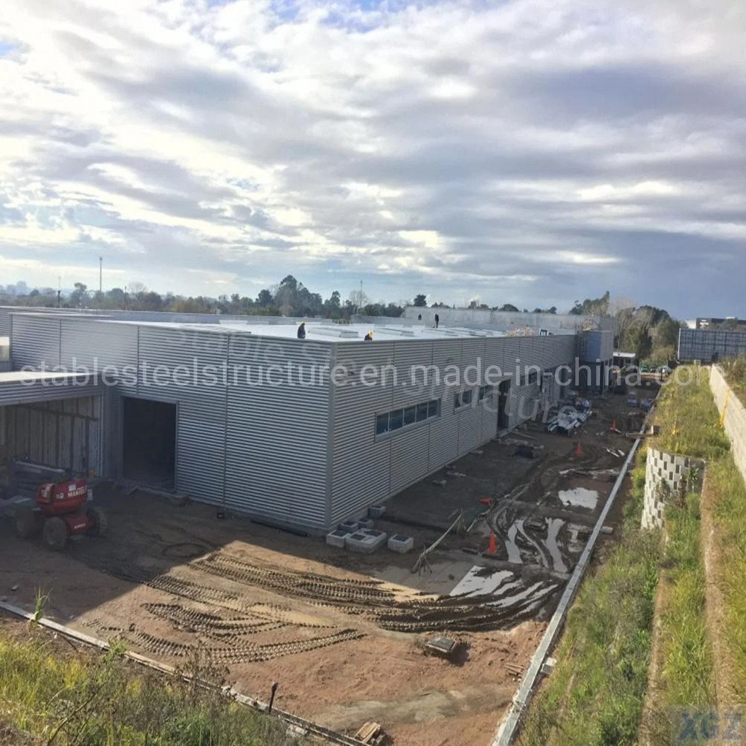 Prefab Casa Construcción Prefabricados estructura de Acero de Metal Pre Ingeniería almacén Edificio de la fábrica